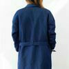 Trench fluide femme bleu en coton Alice ATODE