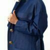 Trench fluide femme bleu en coton Alice ATODE