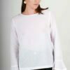 Top plumetis blanc en coton Emmanuelle ATODE