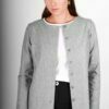 Gilet en laine gris femme Laurence ATODE