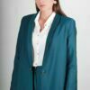 Veste de tailleur bleu canard laine froide MarieAnne ATODE