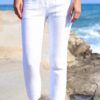 Pantalon Lucie en coton blanc ATODE