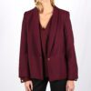 Blazer bordeaux femme en laine Marie-Anne ATODE