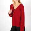 Pull rouge en crêpe de laine Chloé ATODE