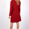 robe rouge cintrée en crêpe de laine Nahéma ATODE