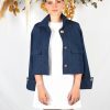 veste courte bleu jean Virginie ATODE