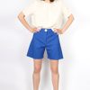 Short bleu roi chic femme en laine froide Isabelle ATODE