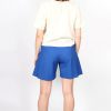 Short bleu roi chic femme en laine froide Isabelle ATODE