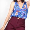 Short bordeaux chic femme en laine froide Isabelle aTODE