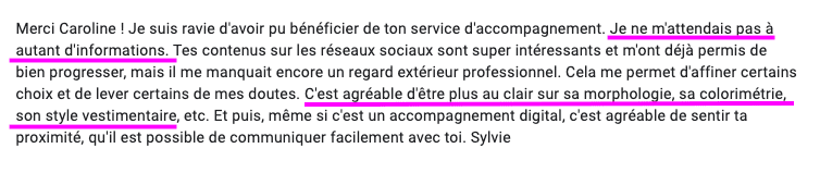 avis clientes service 2 - ATODE conseil en image