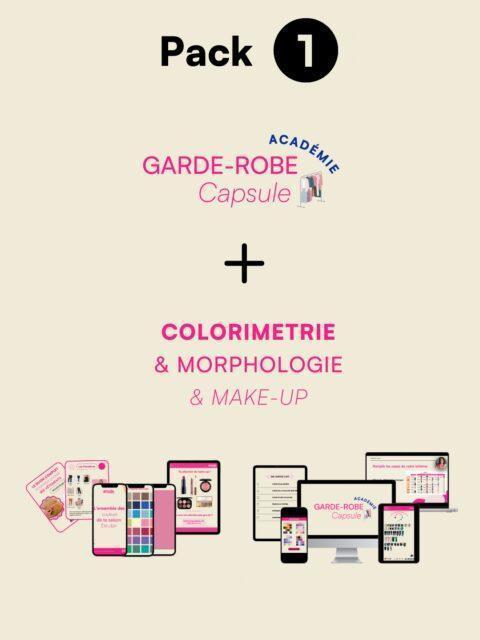 Pack 1 Colorimétrie + Morpho + Formation Garde robe Capsule Académie